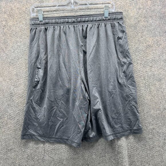 Under Armour Shorts Mens Large Gray Athletic Dazzel Athletic Gym Elastic Waist - Picture 2 of 10